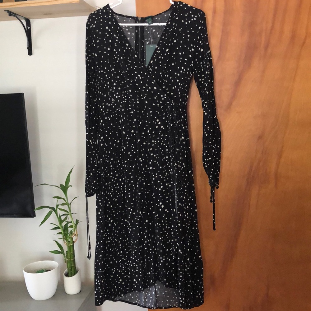 Wild Fable Star Print Wrap Dress